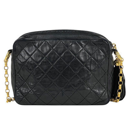 Chanel Coco Mark Fringe Chain Shoulder Bag Tassel Matelasse Shoulder Bag