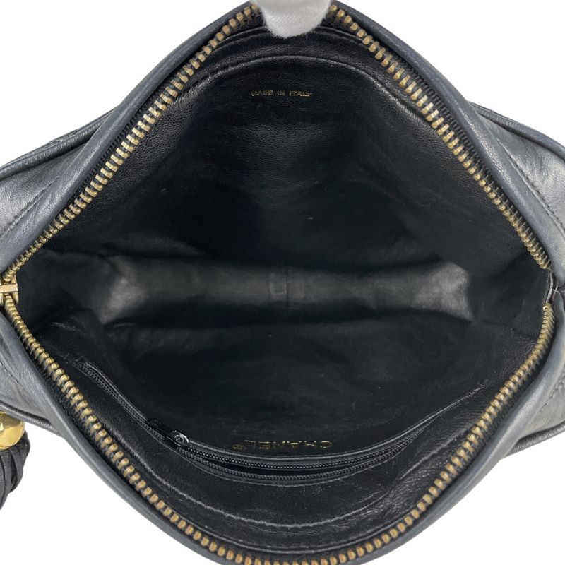 Chanel Coco Mark Fringe Chain Shoulder Bag Tassel Matelasse Shoulder Bag