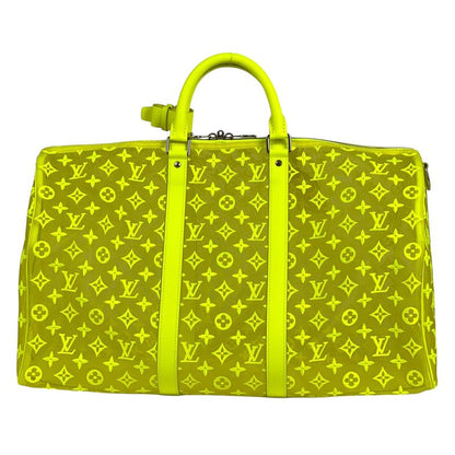 Louis Vuitton Keepall Bandouliere 50 Monogram See-through Neon Mesh Boston Bag