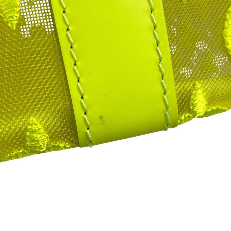 Louis Vuitton Keepall Bandouliere 50 Monogram See-through Neon Mesh Boston Bag