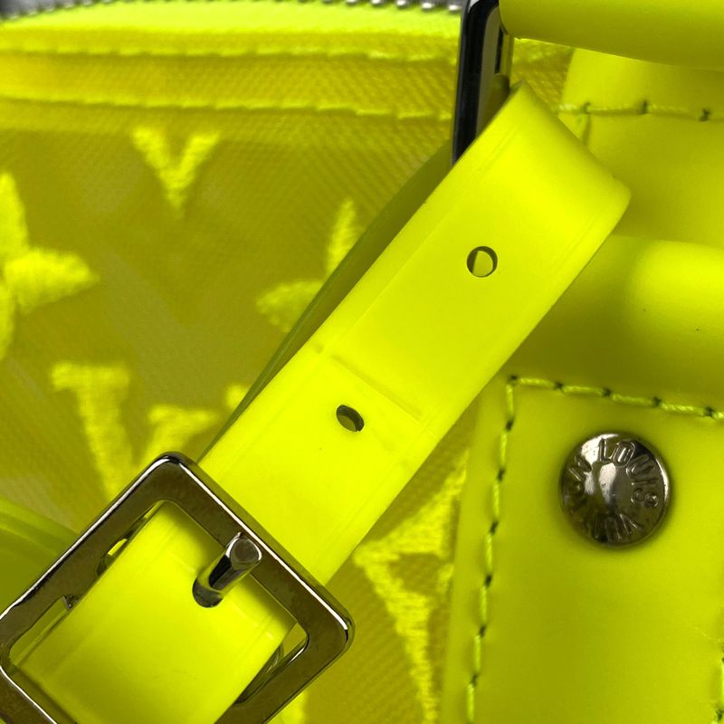 Louis Vuitton Keepall Bandouliere 50 Monogram See-through Neon Mesh Boston Bag