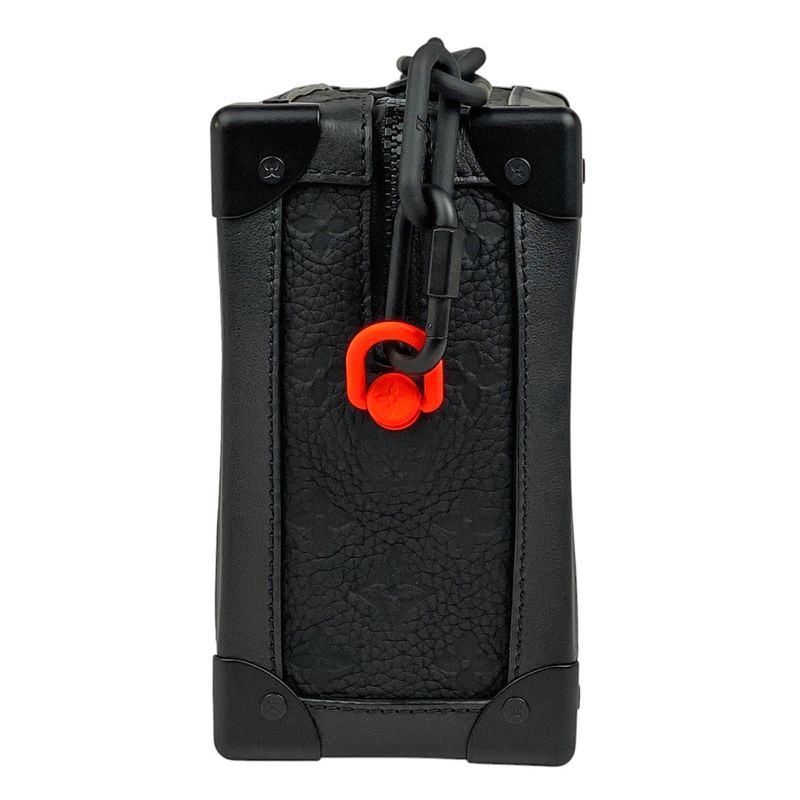 Louis Vuitton Soft Trunk Chain Monogram Crossbody Shoulder Bag Taurillon Noir