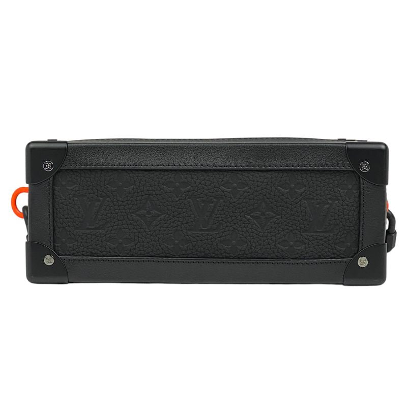 Louis Vuitton Soft Trunk Chain Monogram Crossbody Shoulder Bag Taurillon Noir