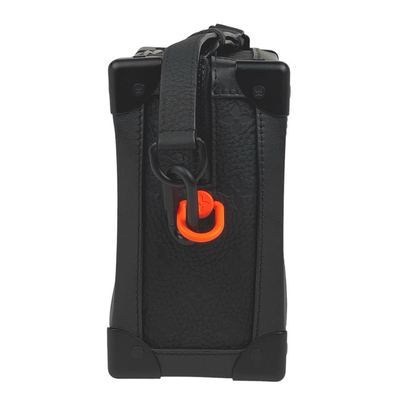 Louis Vuitton Soft Trunk Chain Monogram Crossbody Shoulder Bag Taurillon Noir