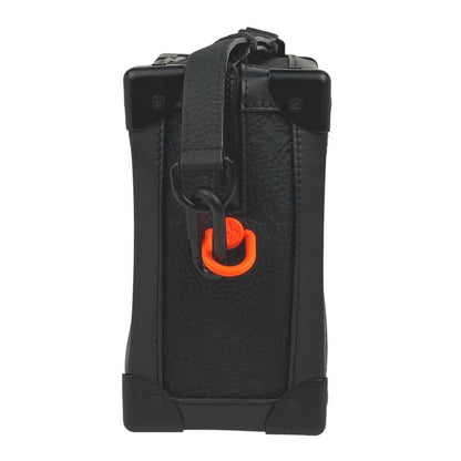 Louis Vuitton Soft Trunk Chain Monogram Crossbody Shoulder Bag Taurillon Noir