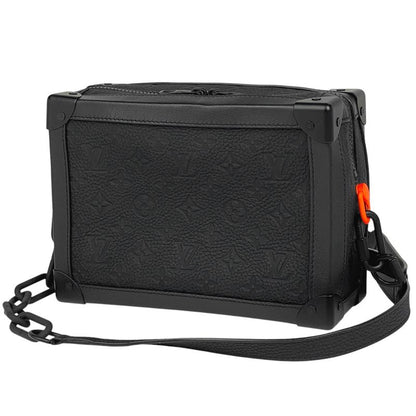 Louis Vuitton Soft Trunk Chain Monogram Crossbody Shoulder Bag Taurillon Noir