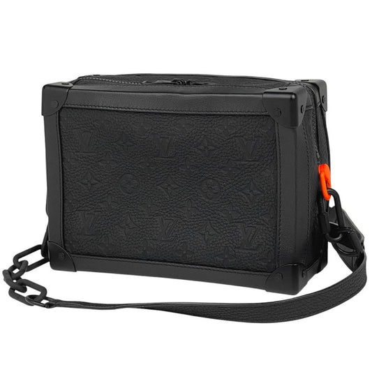 Louis Vuitton Soft Trunk Chain Monogram Crossbody Shoulder Bag Taurillon Noir