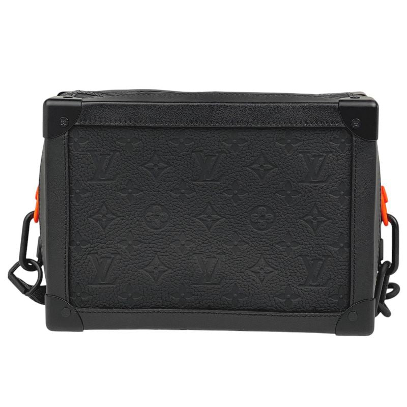 Louis Vuitton Soft Trunk Chain Monogram Crossbody Shoulder Bag Taurillon Noir