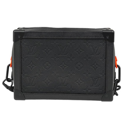 Louis Vuitton Soft Trunk Chain Monogram Crossbody Shoulder Bag Taurillon Noir
