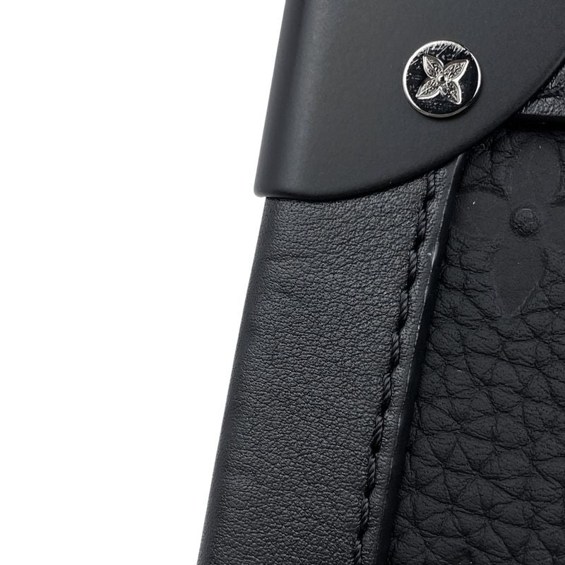 Louis Vuitton Soft Trunk Chain Monogram Crossbody Shoulder Bag Taurillon Noir