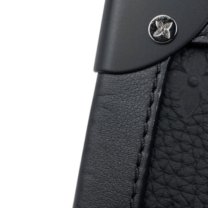 Louis Vuitton Soft Trunk Chain Monogram Crossbody Shoulder Bag Taurillon Noir