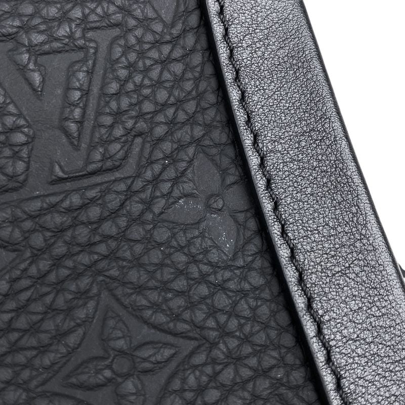 Louis Vuitton Soft Trunk Chain Monogram Crossbody Shoulder Bag Taurillon Noir