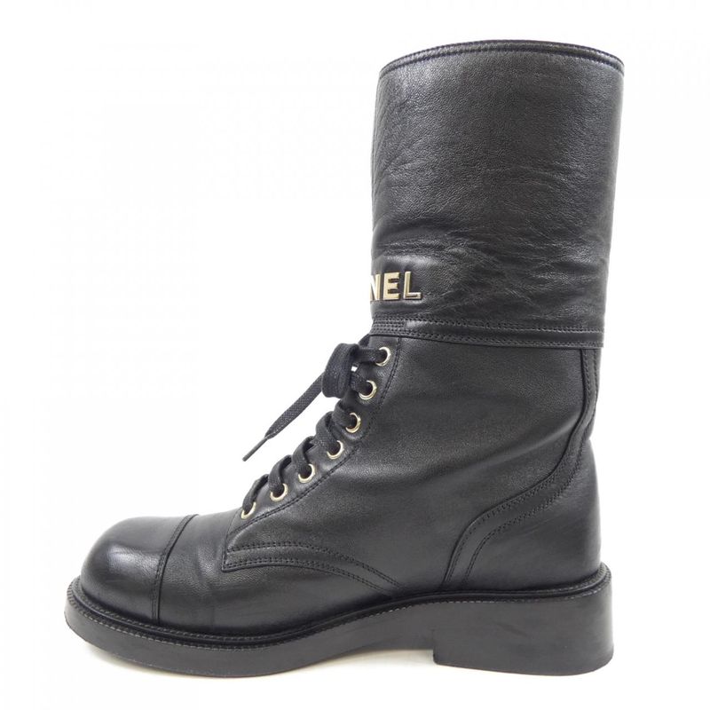Chanel Laceup G37808y56044 Boots