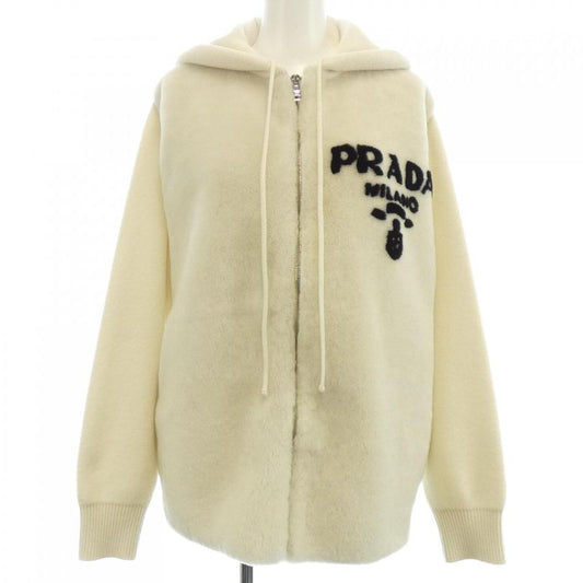 Prada Oversized Interchareta Ring Logo P25i09 S212 1Y1J Hoodie Shearling