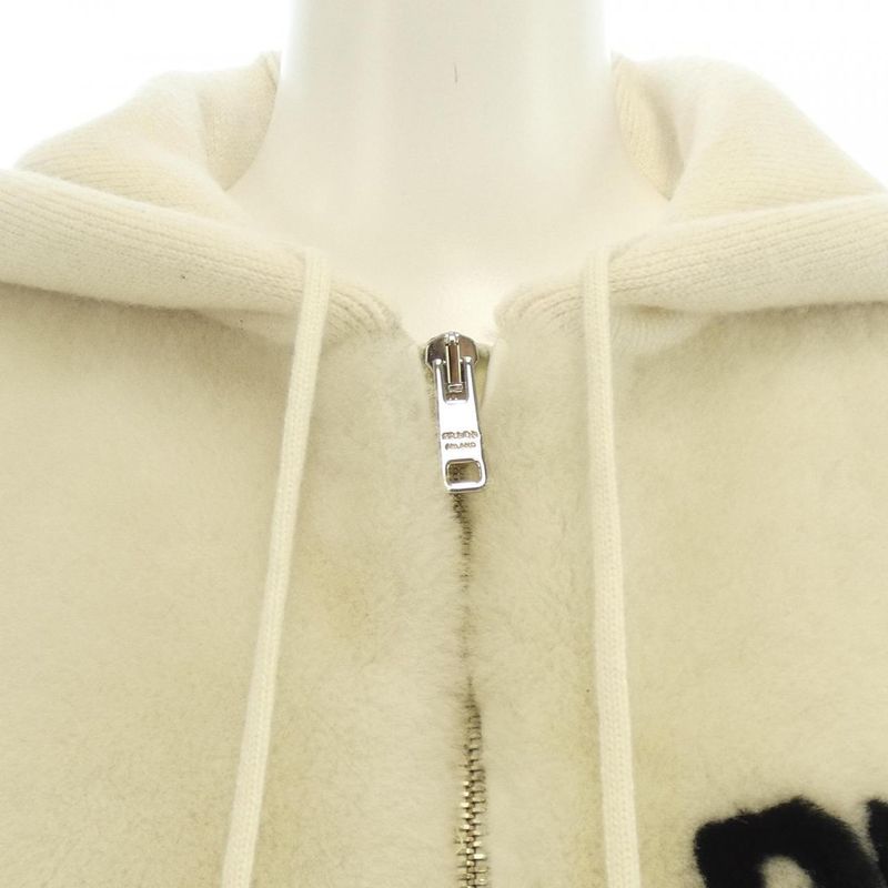 Prada Oversized Interchareta Ring Logo P25i09 S212 1Y1J Hoodie Shearling