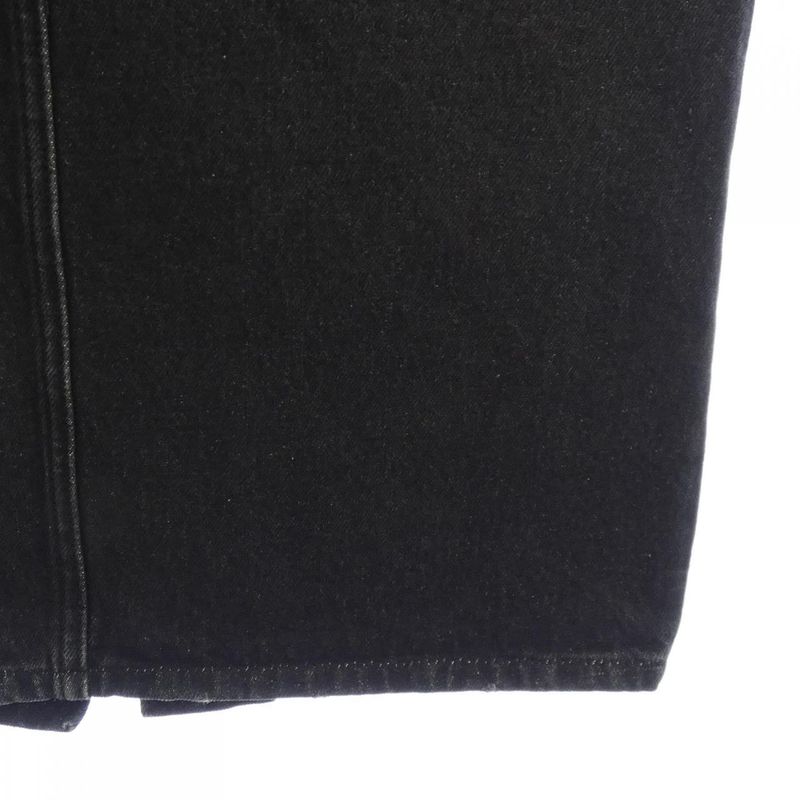 Prada Triangle Logo Denim Long Gfd163 S222 109N Skirt