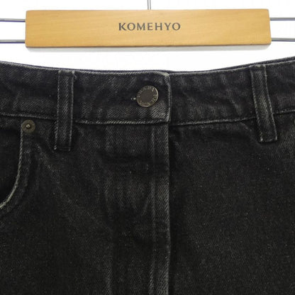 Prada Triangle Logo Denim Long Gfd163 S222 109N Skirt