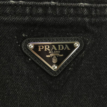 Prada Triangle Logo Denim Long Gfd163 S222 109N Skirt