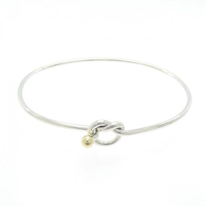 [vintage] Tiffany & Co Flat Wire Hook & Eye Heart Bangle