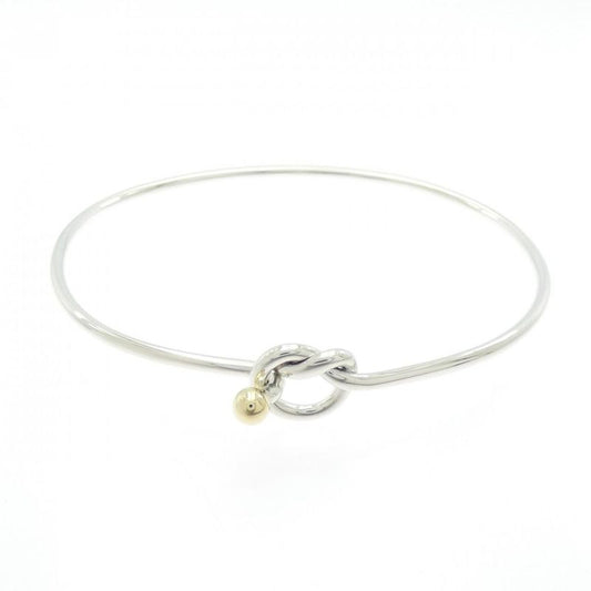 [vintage] Tiffany & Co Flat Wire Hook & Eye Heart Bangle