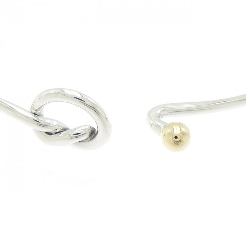 [vintage] Tiffany & Co Flat Wire Hook & Eye Heart Bangle