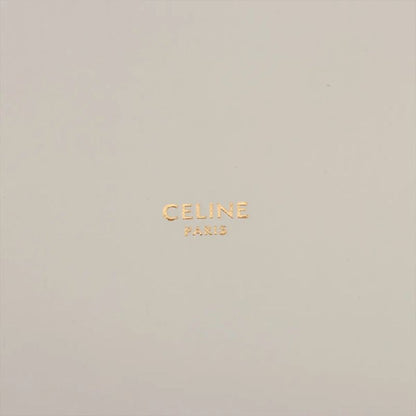 Celine Teen Bucket 16 White Leather 2WAY Shoulder Bag Crossbody Hand Genuine