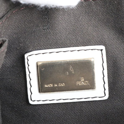 Fendi With Hologram Seal Zucchino FF Mamma Leather Shoulder Bag Crossbody Women