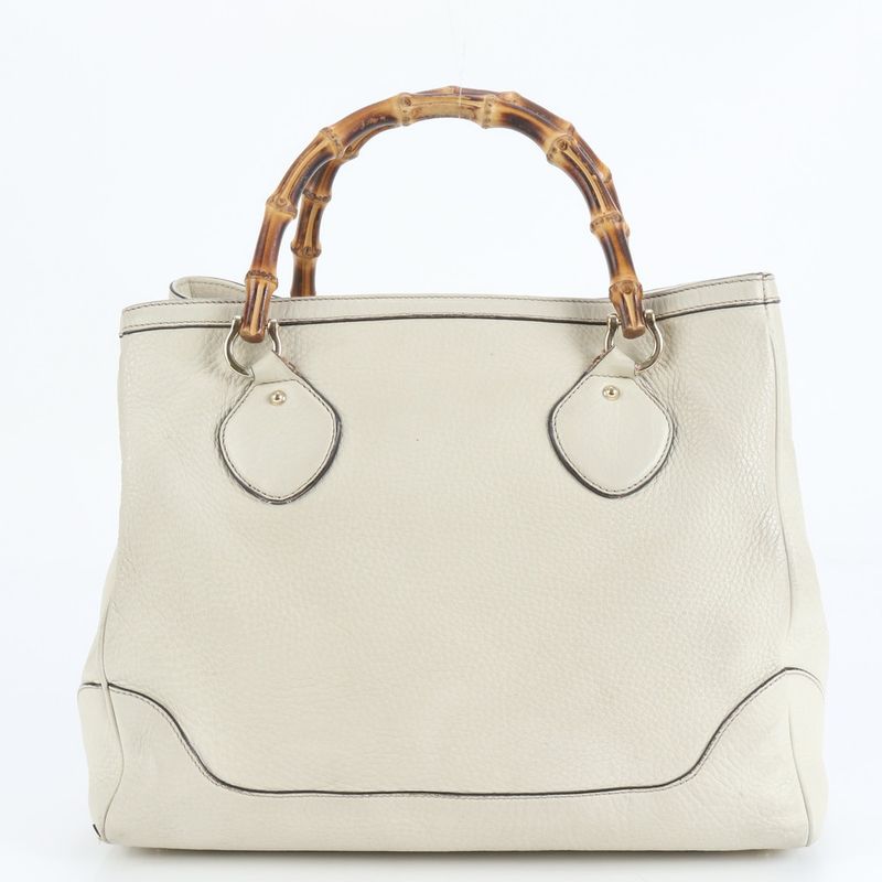 Gucci Bamboo Leather Tote Bag Shoulder Hand 282317 Gold Hardware Women's ERE
