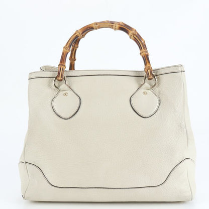 Gucci Bamboo Leather Tote Bag Shoulder Hand 282317 Gold Hardware Women's ERE