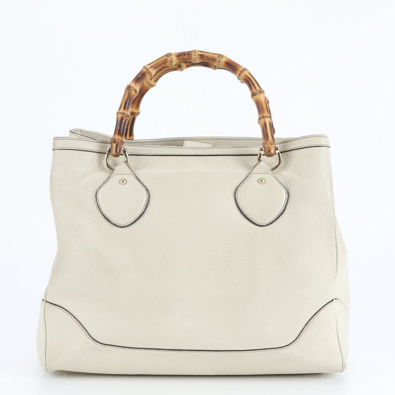 Gucci Bamboo Leather Tote Bag Shoulder Hand 282317 Gold Hardware Women's ERE