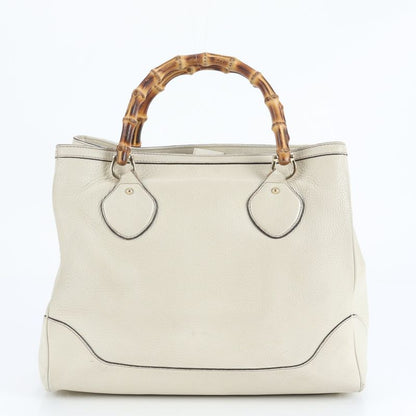 Gucci Bamboo Leather Tote Bag Shoulder Hand 282317 Gold Hardware Women's ERE