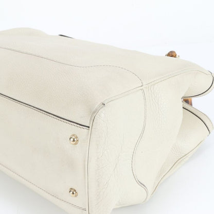 Gucci Bamboo Leather Tote Bag Shoulder Hand 282317 Gold Hardware Women's ERE