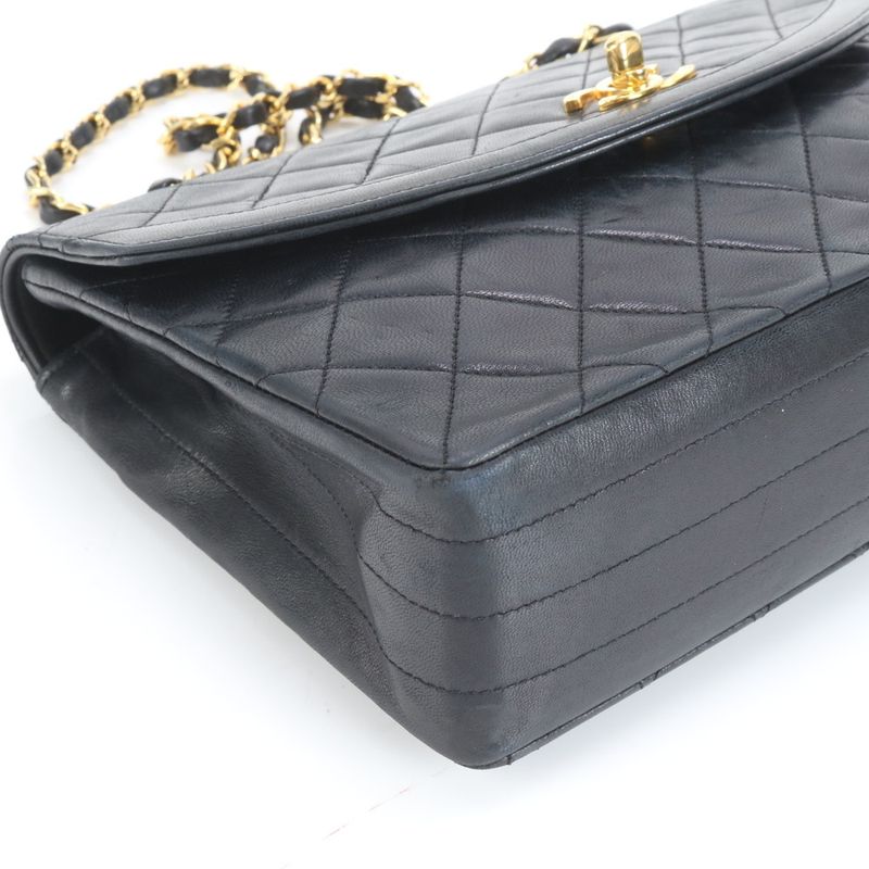 Chanel With Serial Seal Matelasse Lambskin Leather 2WAY Shoulder Bag Crossbody