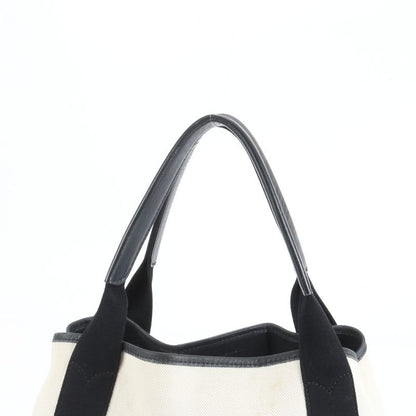 Balenciaga Navy Cabas S Leather Tote Bag Shoulder Hand Black Genuine Leather