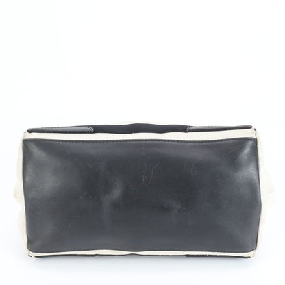 Balenciaga Navy Cabas S Leather Tote Bag Shoulder Hand Black Genuine Leather