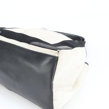 Balenciaga Navy Cabas S Leather Tote Bag Shoulder Hand Black Genuine Leather