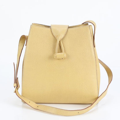 Vintage Loewe Leather Shoulder Bag Crossbody Gold Hardware Hand Tote Women's