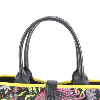 Loewe Limited Edition Flower Floral Leather Tote Bag Shoulder Hand A4 Black