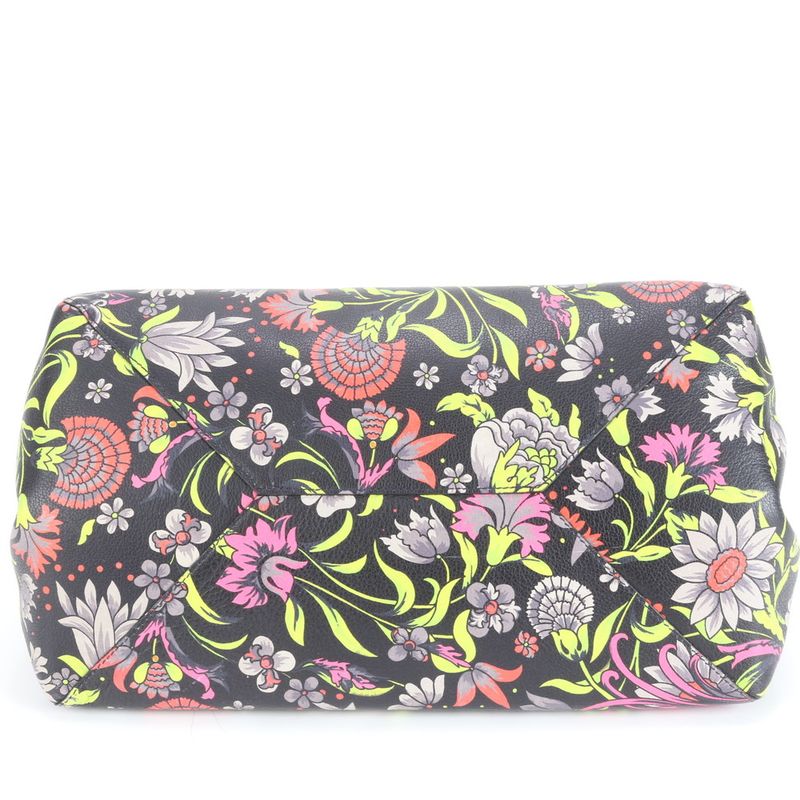 Loewe Limited Edition Flower Floral Leather Tote Bag Shoulder Hand A4 Black