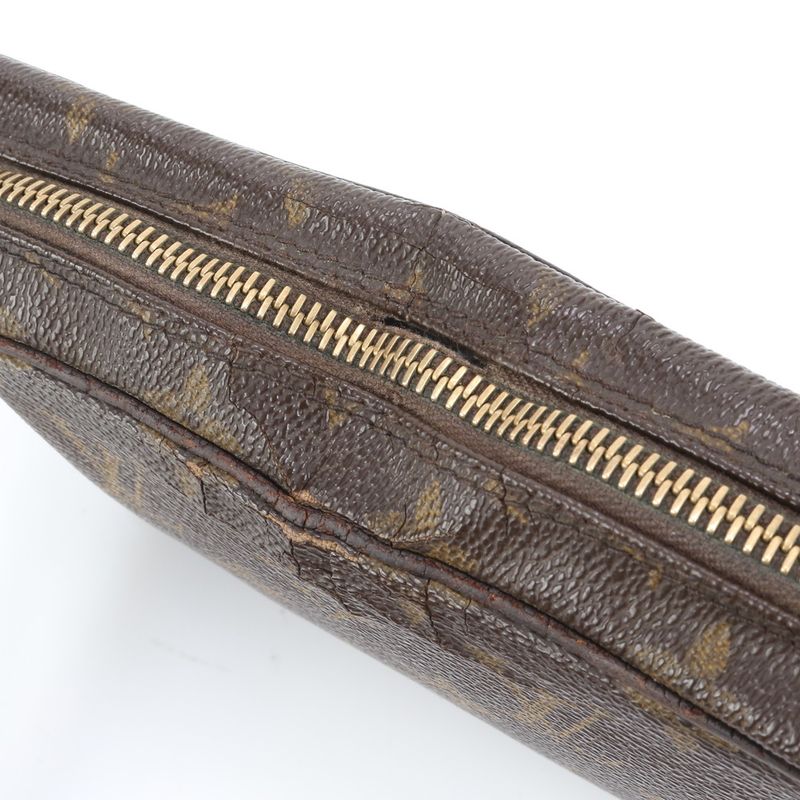 Louis Vuitton Monogram Marly Dragonne PM M51827 Leather Second Bag Clutch Pouch