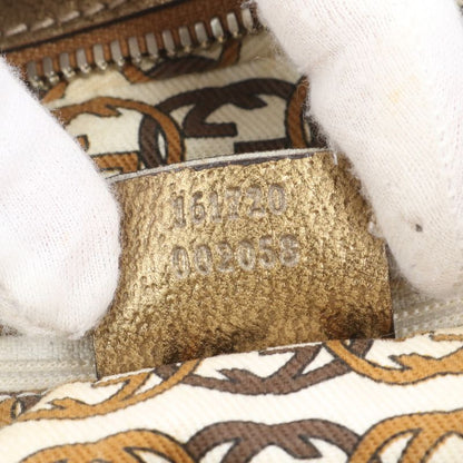 Gucci GG Canvas Princi Mini Boston Leather Tote Bag Shoulder Hand 161720