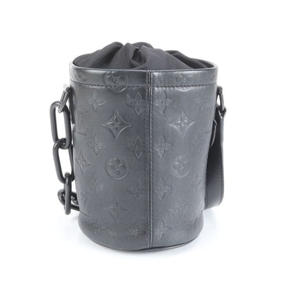 Louis Vuitton Monogram Shadow Chalk Nano M44628 Leather Shoulder Bag Crossbody