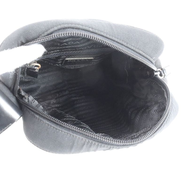 Prada Sport Leather Shoulder Bag Crossbody Messenger Business Black Tote