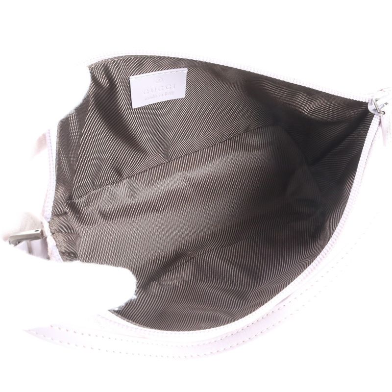 Gucci GG Canvas Leather Shoulder Bag Shoulder Accessory Pouch Tote Hand 07198