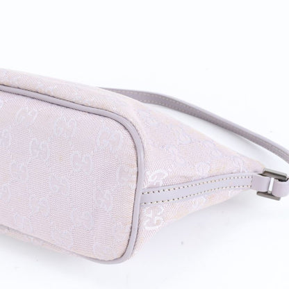 Gucci GG Canvas Leather Shoulder Bag Shoulder Accessory Pouch Tote Hand 07198