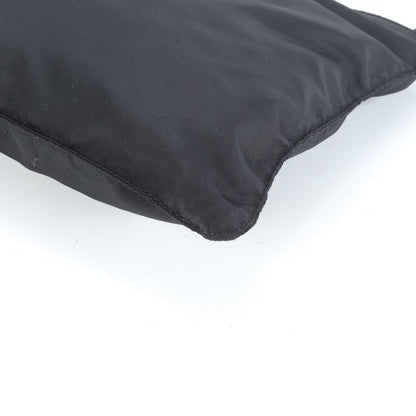 Prada Tessuto Nylon Triangle Logo Leather Shoulder Bag Crossbody Messenger