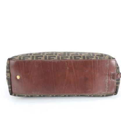 Vintage Fendi 15610 Leather Tote Bag Shoulder Hand A4 Brown Women's EUE Cx6-9