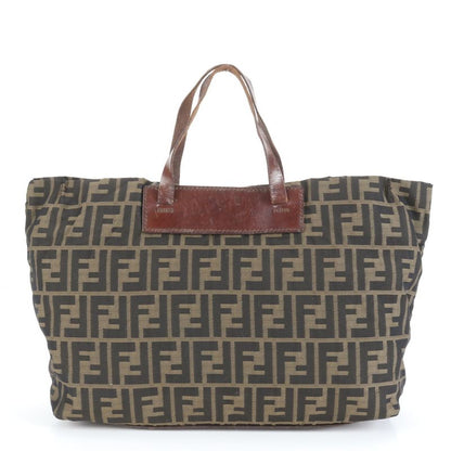 Vintage Fendi 15610 Leather Tote Bag Shoulder Hand A4 Brown Women's EUE Cx6-9