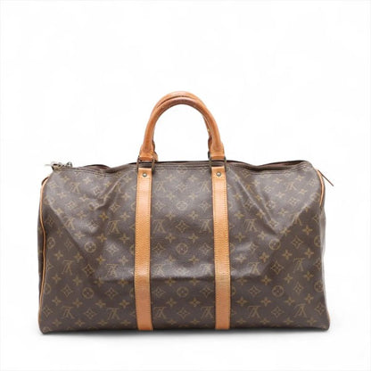 Louis Vuitton Monogram Keepall 50 M41426 Leather Boston Bag Business Travel