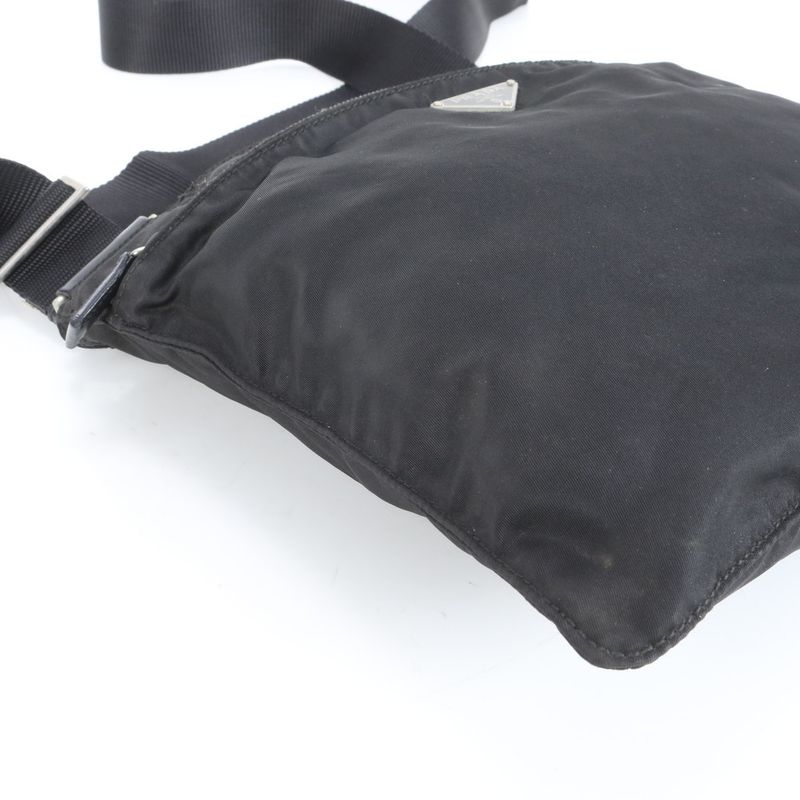 Prada Tessuto Nylon Triangle Logo Shoulder Bag Crossbody Messenger Commuter